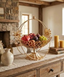 ZEYVE DAISY FRUIT BOWL WITH FOOT RING 30 CM